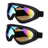 LJDJ Motorcycle Goggles - Glasses Set of 2 - Dirt Bike ATV Motocross Anti-UV Adjustable Riding Offroad Protective Combat Tactical Military Goggles for Men Women Kids Youth Adult view 1