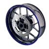 MC MOTOPARTS 17 inch Wheel Outer Rim Stickers C02B Compatible with ZZR1400 ZX6R Z1000 Z400 EX 300 250 (Blue) view 1