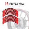 MC MOTOPARTS 17 inch Wheel Outer Rim Stickers C02B Compatible with Daytona 675 955i SPEED TWIN (Red) view 2