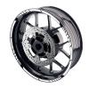 MC MOTOPARTS 17 inch Wheel Outer Rim Stickers S02B Compatible with CB919 CBR650F CBR600RR CBR1000RR White view 1