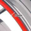 MC MOTOPARTS 17 inch Wheel Outer Rim Stickers S02B Compatible with CB919 CBR650F CBR600RR CBR1000RR White view 3