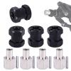 AIMROCK 12mm Hex Hub Extension RC Wheel Spacer 15mm Offset for 1/10 SCX10 SCX10 II Wraith Gen7 Gen8 D90 Crawler Truck Upgrades (Black, 15mm) view 1