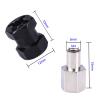 AIMROCK 12mm Hex Hub Extension RC Wheel Spacer 15mm Offset for 1/10 SCX10 SCX10 II Wraith Gen7 Gen8 D90 Crawler Truck Upgrades (Black, 15mm) view 2