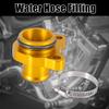 X AUTOHAUX Car Water Hose Fitting Replacement Set Gold Tone 11537541992 11537544638 for BMW 325i 335i 525i 528i 335xi view 2