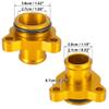 X AUTOHAUX Car Water Hose Fitting Replacement Set Gold Tone 11537541992 11537544638 for BMW 325i 335i 525i 528i 335xi view 3