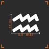 Aquarius Decal Vinyl Sticker Auto Car Truck Wall Laptop | White | 5.5" x 3" view 4