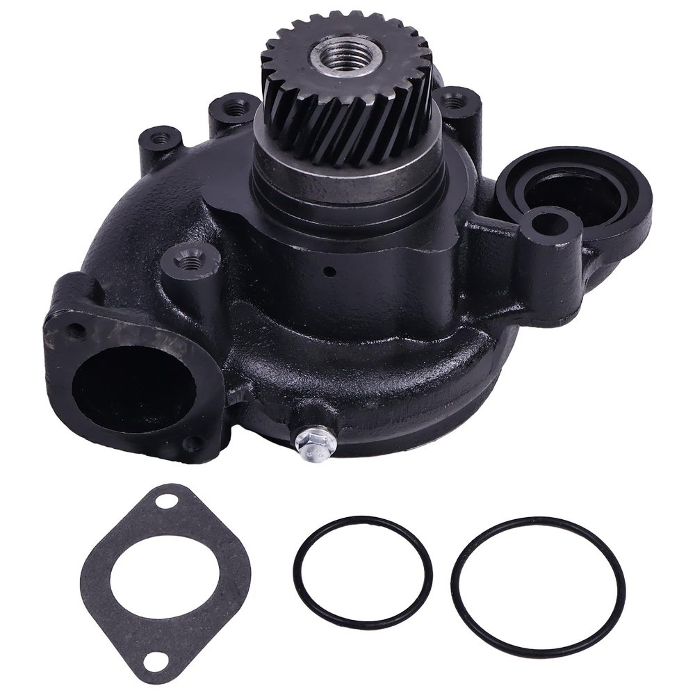 FridayParts Water Pump 8112185 8113522 477770 85000387 Compatible for Volvo Excavator EC230B EW230B EC200 EC280 Wheel Loader L90B L120 Articulated Haulers A25C A20 Replacement