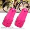 2pcs Bike s Valve Caps, Aluminum Alloy French Valve Stem Dust Cover Tire Valve for Bicycles Mountain Bikes view 2