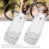 SPYMINNPOO 2pcs Valve, Aluminum Alloy French Valve Stem Dust Cover Tire Valve (Silver) Riding view 2