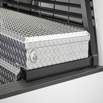 RealTruck BACKRACK Hardware Kit for use w/ 21" Toolbox, Black, No Drill | 30331TB | Fits 2019-2025 Ford Ranger