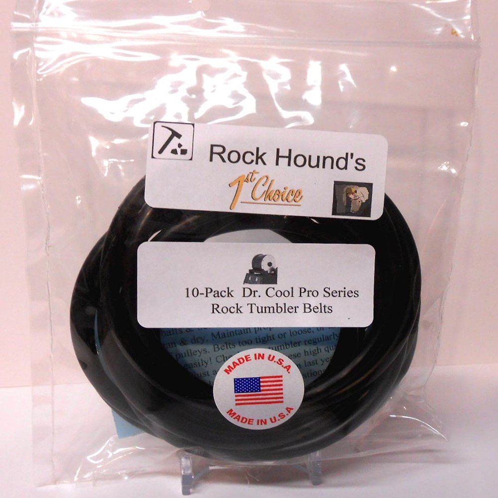 Rockhound's 1st Choice Replacement Drive Belts for Dr. Cool Pro Series Rock Tumbler- 10 Pack (B1000-337)