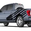 Flag Bed Graphics Vinyl Decals Compatible with Ford F150 (Matte Black) view 1