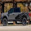 Flag Bed Graphics Vinyl Decals Compatible with Ford F150 (Matte Black) view 3