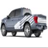 Flag Bed Graphics Vinyl Decals Compatible with Ford F150 (White) view 2