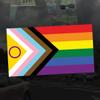 Applicable Pun Intersex Inclusive Progress Pride Flag LGBTQIA POC Transgender Flag - Vinyl Decal Sticker 5 inch view 2