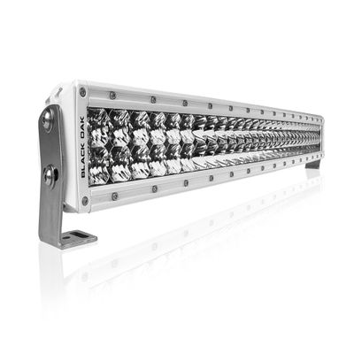 Black Oak LED Marine Curved LED Light Bar, 30-Inch Double Row, Combo, Spot, Flood Optics (5W/300W) Pro Series 3.0, Waterproof IP69K Rating for Boats, Trucks, UTVs
