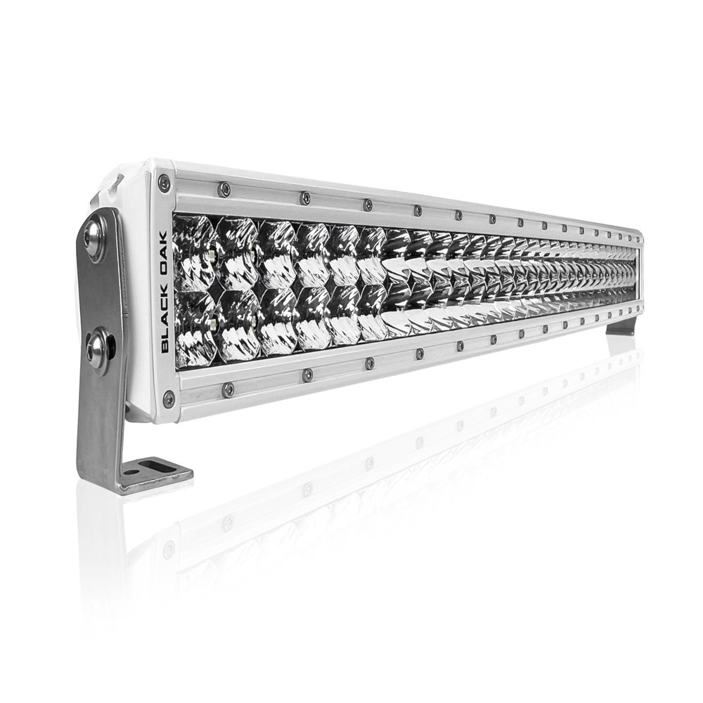 Black Oak LED Marine Curved LED Light Bar, 30-Inch Double Row, Combo, Spot, Flood Optics (5W/300W) Pro Series 3.0, Waterproof IP69K Rating for Boats, Trucks, UTVs