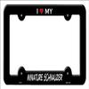 Miniature Schnauzer Novelty Metal License Plate Frame LPF-214 view 1
