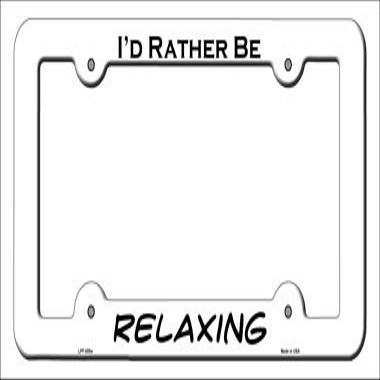 Relaxing Novelty Metal License Plate Frame LPF-055