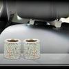 ihreesy Crystal Car Headrest Collar,Sparkling Car Head Rest Collar Ring Decoration Universal Bling Bling Rhinestone Car Seat Headrest Ring Automotive Interior Decoration Accessories,White view 4
