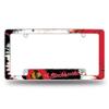 NHL Hockey Chicago Blackhawks Tie Dye 12" x 6" Chrome All Over Automotive License Plate Frame for Car/Truck/SUV view 1