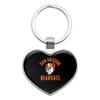 Sam Houston State University Bearkats Keychain Heart Love Metal Key Chain Ring view 1