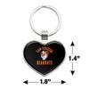 Sam Houston State University Bearkats Keychain Heart Love Metal Key Chain Ring view 2