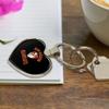Sam Houston State University Bearkats Keychain Heart Love Metal Key Chain Ring view 3
