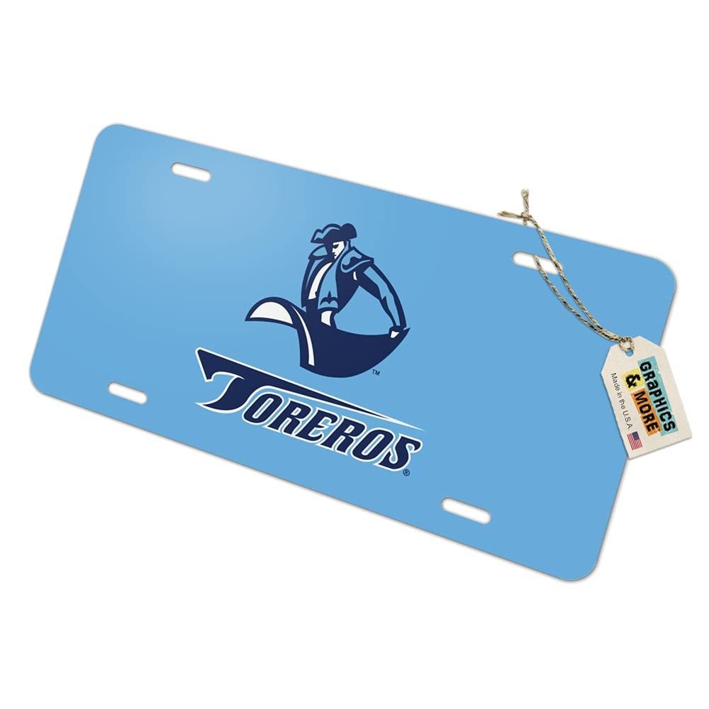 GRAPHICS & MORE University of San Diego Toreros Novelty Metal Vanity Tag License Plate