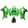 Green Black Fairings for Kawasaki ZX10R Ninja 2011-2015 12 13 14 Bodywork view 1