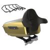 US Stock Advanblack King Tour Trunk Pack, Black Mount Bracket & Top Luggage Rack Fit for 2009-Later Harley Touring, Road Glide, Street Glide Special, Road King, Electra Glide (Olive Gold) view 1