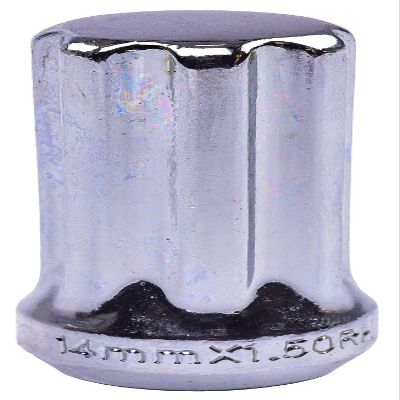 JEGS 65448 Spline Drive Lug Nuts, Long Closed-End [14mm x 1.5 RH, Chrome]