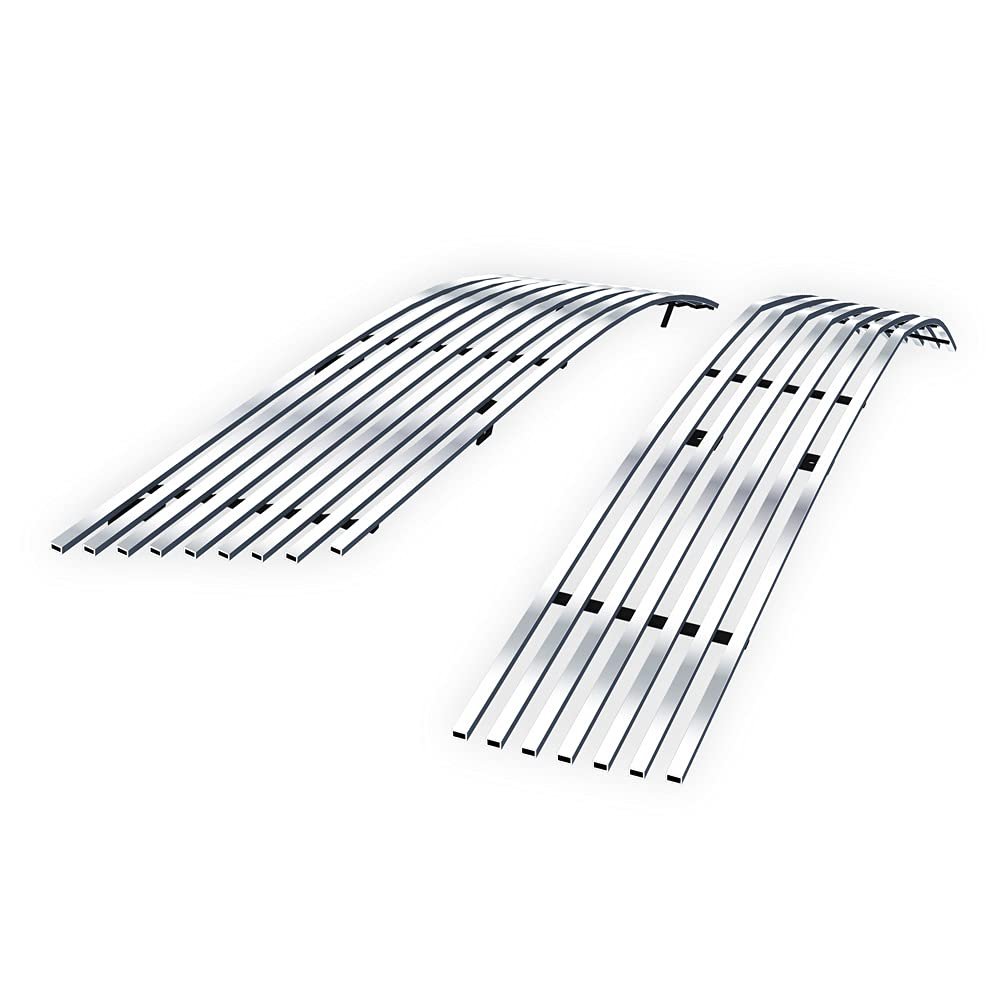 APS for MKZ 07-08 Silver Billet Front Grill Combo L86624C