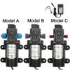 ZTBH Submersible Sump Pump 12V 60W Micro Electric Diaphragm Water Pump, Automatic Switch, High Pressure Car Washing Spray Water Pump, Transfer Pump (Voltage : C and Plug 1) view 2