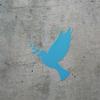 2 Pcs - No Background Decal Stickers of Silhouette Peace Dove (Azure Blue) Premium Waterproof Vinyl Decal Stickers for Laptop Phone Accessory Helmet Car Window Mug Tuber Cup Door USCstic782773BEAA view 3