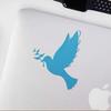 2 Pcs - No Background Decal Stickers of Silhouette Peace Dove (Azure Blue) Premium Waterproof Vinyl Decal Stickers for Laptop Phone Accessory Helmet Car Window Mug Tuber Cup Door USCstic782773BEAA view 4