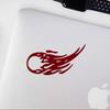 Decal Stickers of Comet 02 (Burgundy) (Set of 2) Premium Waterproof Vinyl Decal Stickers for Laptop Phone Accessory Helmet Car Window Mug Tuber Cup Door Wall Decoration - ANDstic520522RE view 4