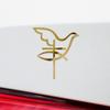 2 Pcs - ANGDEST Club Decal Stickers of Dove Cross (Metallic Gold) Premium Waterproof Vinyl Decal Stickers for Laptop Phone Accessory Helmet Car Window Mug Tuber Cup Door Wall ANDstic532584GOAA view 4