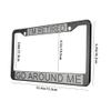 oFloral I'm Retired Aluminum Alloy License Plate Frame Go Around Me Black Grey Applicable to US Standard Car Metal Car Tag Frame Funny Front License Plate Holder for Women Men(1 Pack) view 2