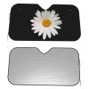 Foruidea White Daisy Car Windshield Sun Shade Auto Sunshade for Car Truck SUV-Blocks Rays Sun Visor Protector-Keeps Your Vehicle Cool (51.2 X 27.5 Inch) view 3