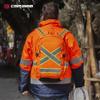 Caribee Switchback Orange Backpack - Motorcycle and High Visibility Work Backpack with Front, Side and Back Reflective Strips and Hydration Reservoir Sleeve view 2