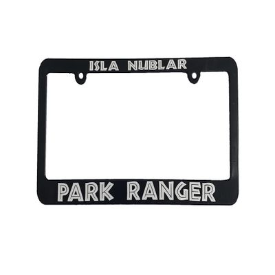 Isla Nublar Park Ranger Car License Plate Frame Holder Gift