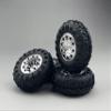 Mini-Z 4X4 JimnyWrangler Rubiconhilux Aluminum Wheel jante ruedas for Mini-Z 4X4 (Silver, 4Pcs) view 1