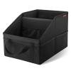 INFIVITA Car Organizer - Automotive Organizer for Front And Back Seat or Floor, Car Caddy Organizer with Divide, Handles and Multiple Mesh Pockets view 1