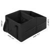 INFIVITA Car Organizer - Automotive Organizer for Front And Back Seat or Floor, Car Caddy Organizer with Divide, Handles and Multiple Mesh Pockets view 2