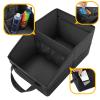 INFIVITA Car Organizer - Automotive Organizer for Front And Back Seat or Floor, Car Caddy Organizer with Divide, Handles and Multiple Mesh Pockets view 4