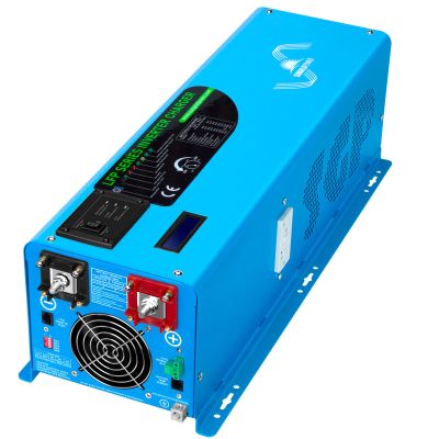 SGPWOSAY 4000W Peak 12000W DC 12V Pure Sine Wave Inverter Charger Split Phase AC Input 240V AC Output 120V / 240V Low Frequency Solar Power Inverter Converter with LCD