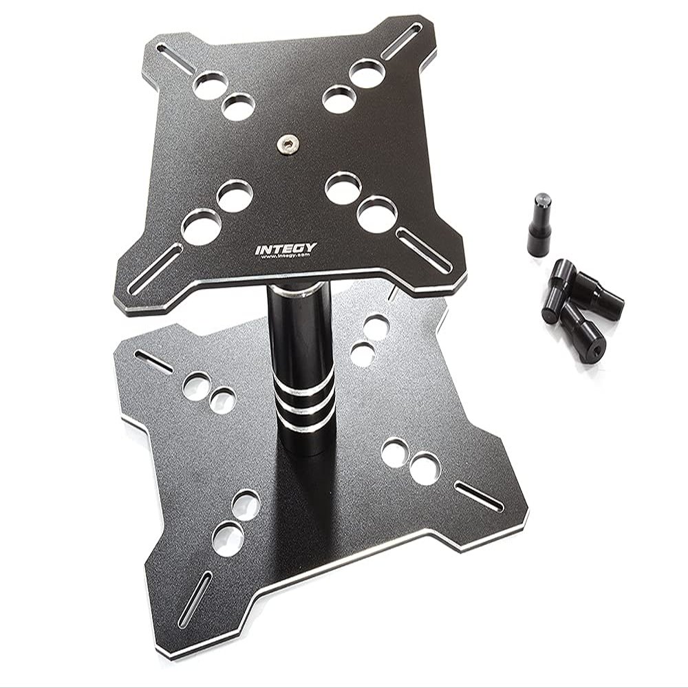 Integy Universal Black Car Stand Workstation for 1/10 & 1/8 Scale Models(150x125x115mm)