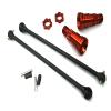 Red Universal Drive Shafts w/Stub Axles (2) for Traxxas 8S X-Maxx 4X4 view 1