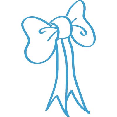 Decal Stickers of Bow (Azure Blue) (Set of 2) Premium Waterproof Vinyl Decal Stickers for Laptop Phone Accessory Helmet Car Window Mug Tuber Cup Door Wall Decoration - ANDsticd50623BE